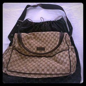 Gucci Crossbody Gg Supreme Canvas Diaper bag